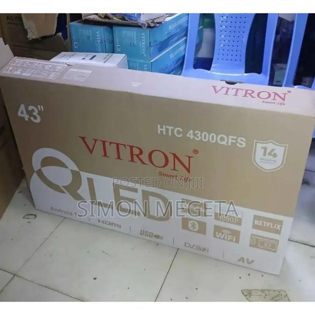 Vitron 43 Inch Qled Tv Frameless Smart Android Tv Htc43/Netflix