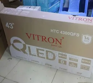 Vitron 43" Qled Tv Frameless Smart Android Tv Htc43/Bluetooth