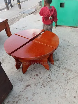 New Simple Wooden Round Home Coffee Table