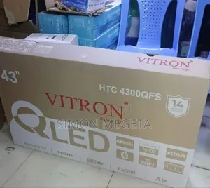 Vitron 43 Inch Qled Tv Frameless Smart Android Tv Htc43/Bt/Primevideo