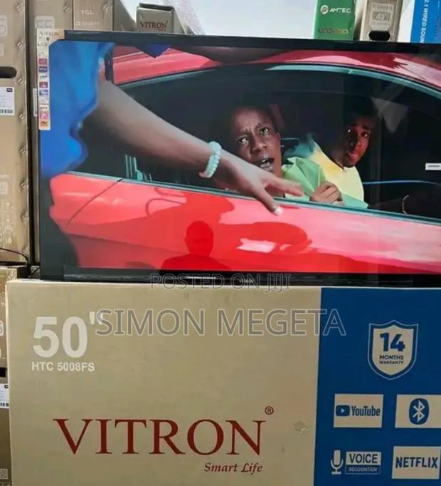 Vitron 50 Inch Tv Frameless Smart Android Tv Htc43/Bluetooth /14months - thumbnail 2