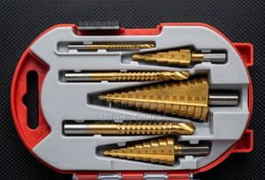 6pcs Titanium Coated HSS Step Drill Bit Set (4-32mm) Countersink Bits