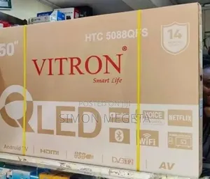 Vitron 50 Inch Qled Tv Frameless Smart Android Tv Htc43/Bt/Netflix