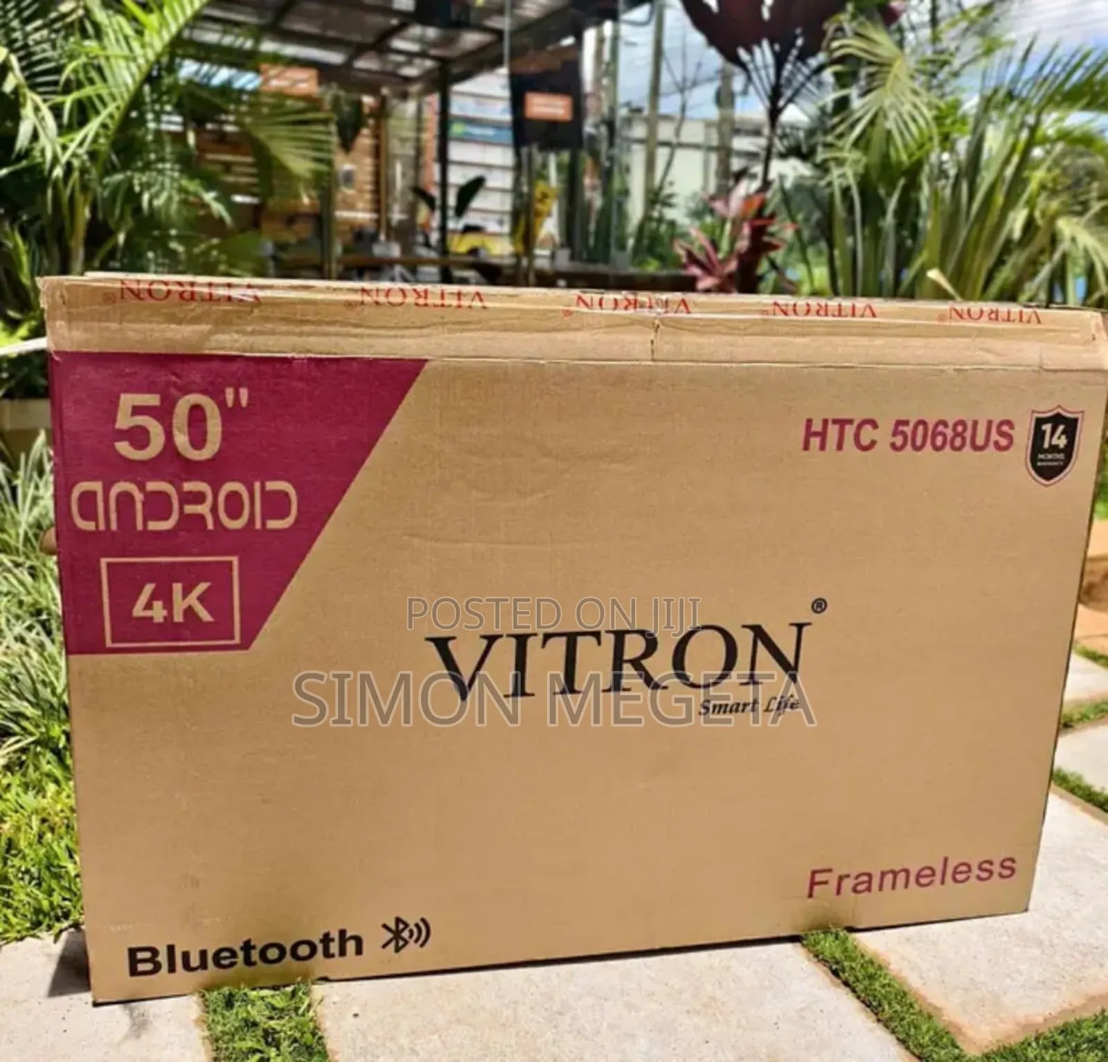 Vitron 50 Inch Tv Frameless Smart Android Tv Htc50/Bluetooth