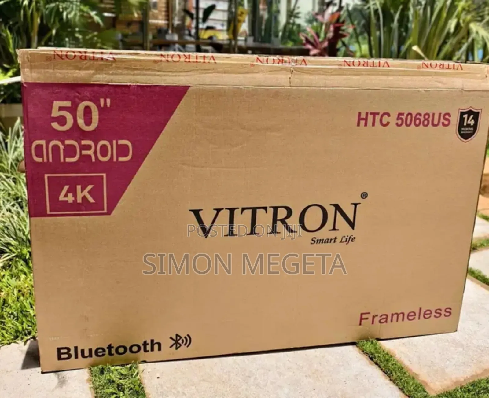 Vitron 50 Inch Tv Frameless Smart Android Tv Htc50/Bluetooth