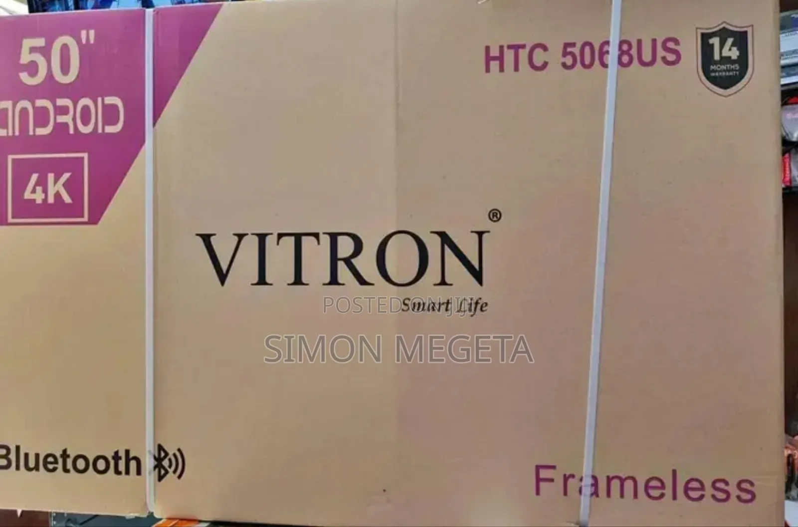 Vitron 50" Tv Smart Android Tv Htc5068v/Usb