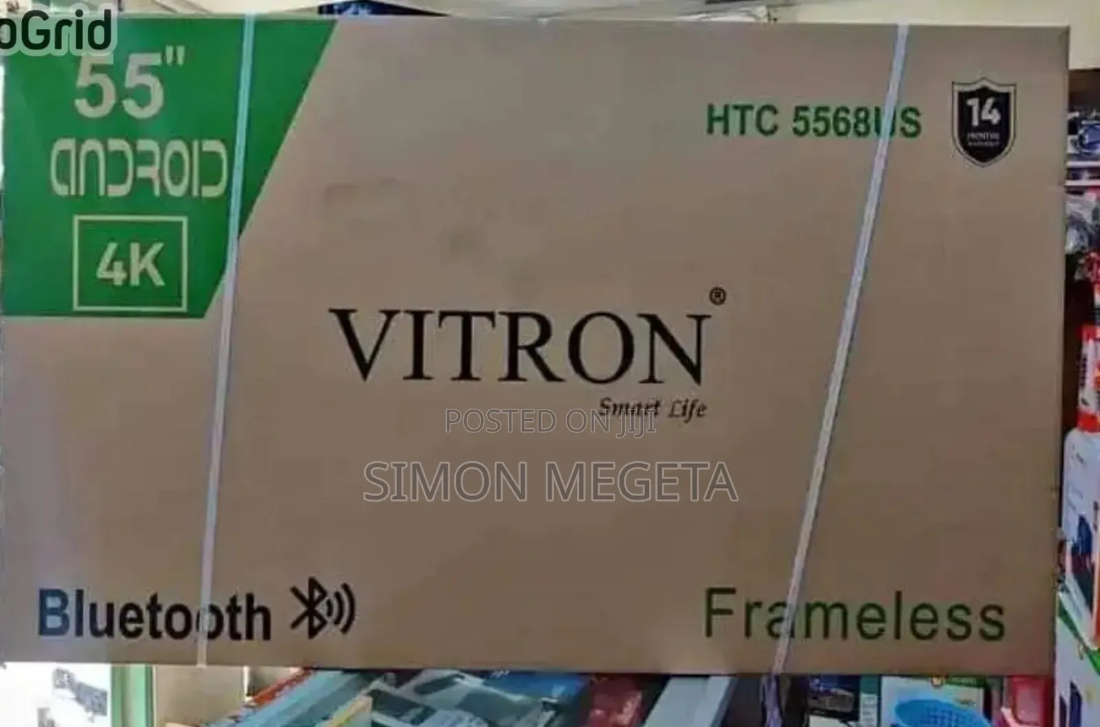 55 Inch Vitron Tv Frameless Smart Android Tv Htc5068v/Usb