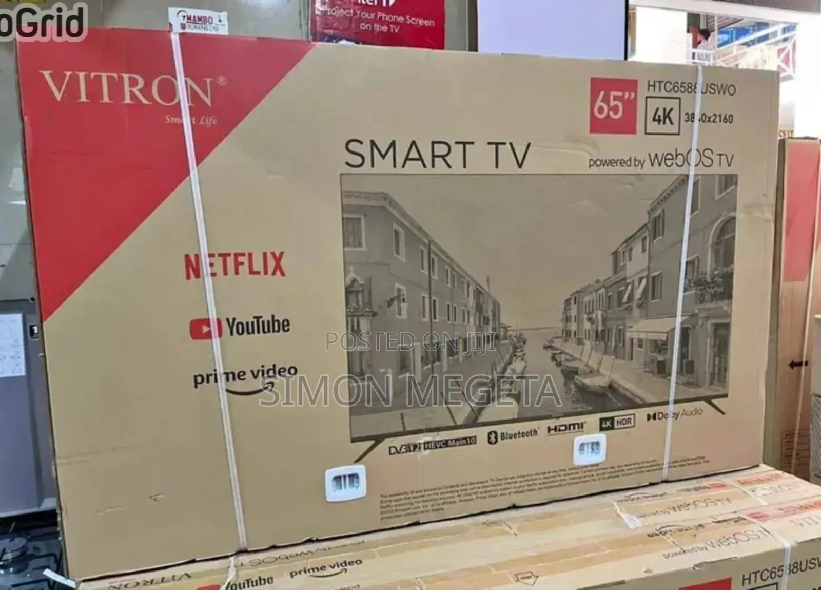 65 Inch Webos Vitron Tv Smart Android Tv Htc6568v/Usb