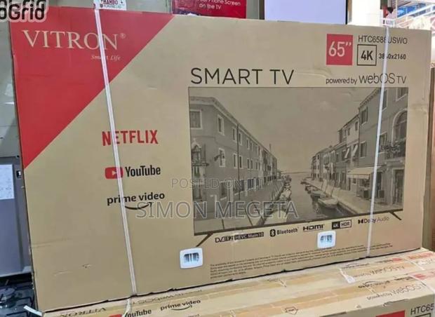 65 Inch Webos Vitron Tv Smart Android Tv Htc6568v/Usb - thumbnail 2