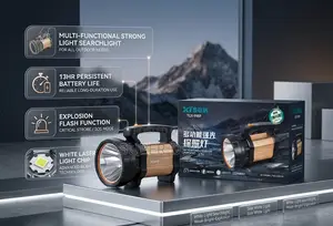 TGX-998p Strong Light Searchlight -13hr Batter,Rechargeable Sos Flight