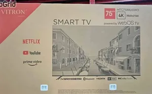 75 Inch Webos Vitron Tv Smart Android Tv Htc7588v/Usb