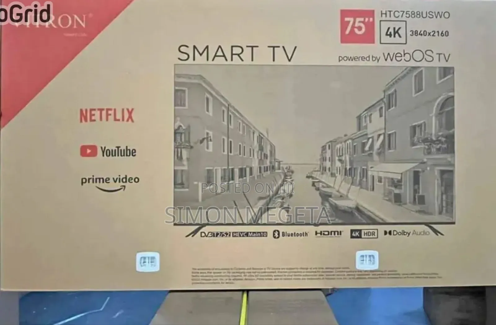 75 Inch Webos Vitron Tv Smart Tv Htc7588v/Usb