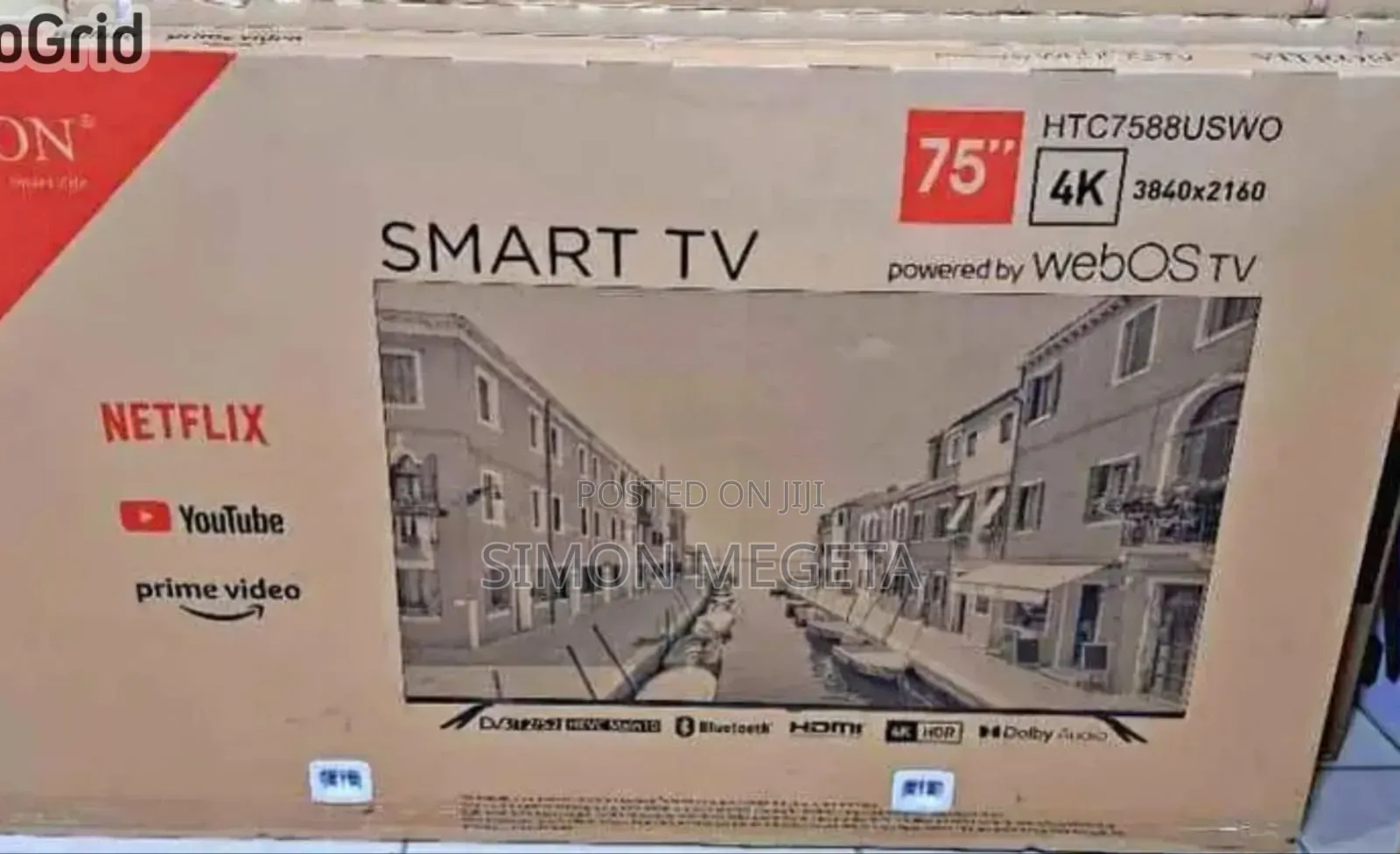 New 75 Inch Webos Vitron Tv Smart Android Tv Htc7588v/Usb