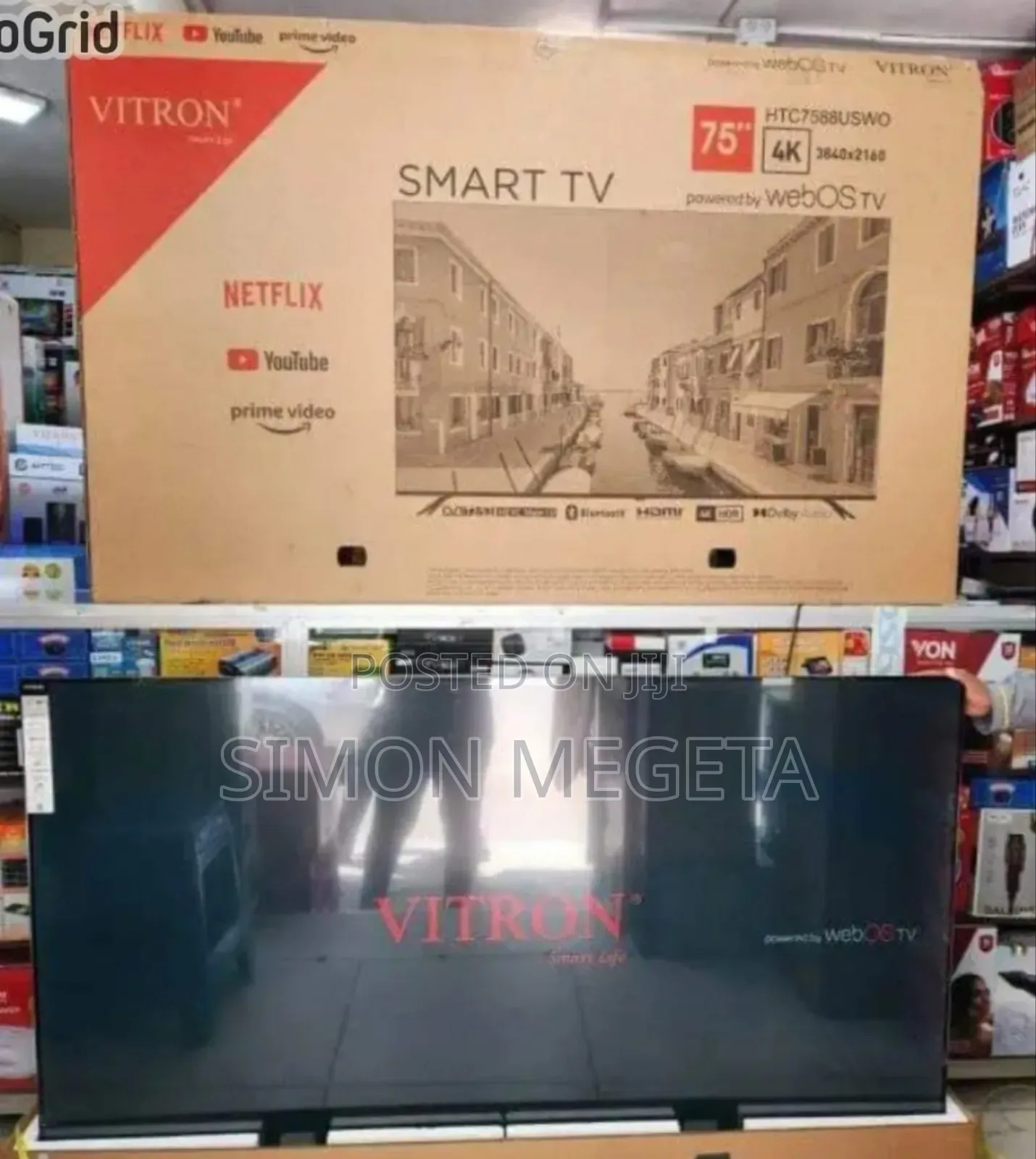 75 Inch Webos Vitron Tv Smart Android Tv Htc7588v/Usb/Youtube