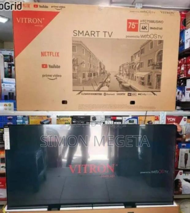 75 Inch Webos Vitron Tv Smart Android Tv Htc7588v/Usb/Youtube - thumbnail 2