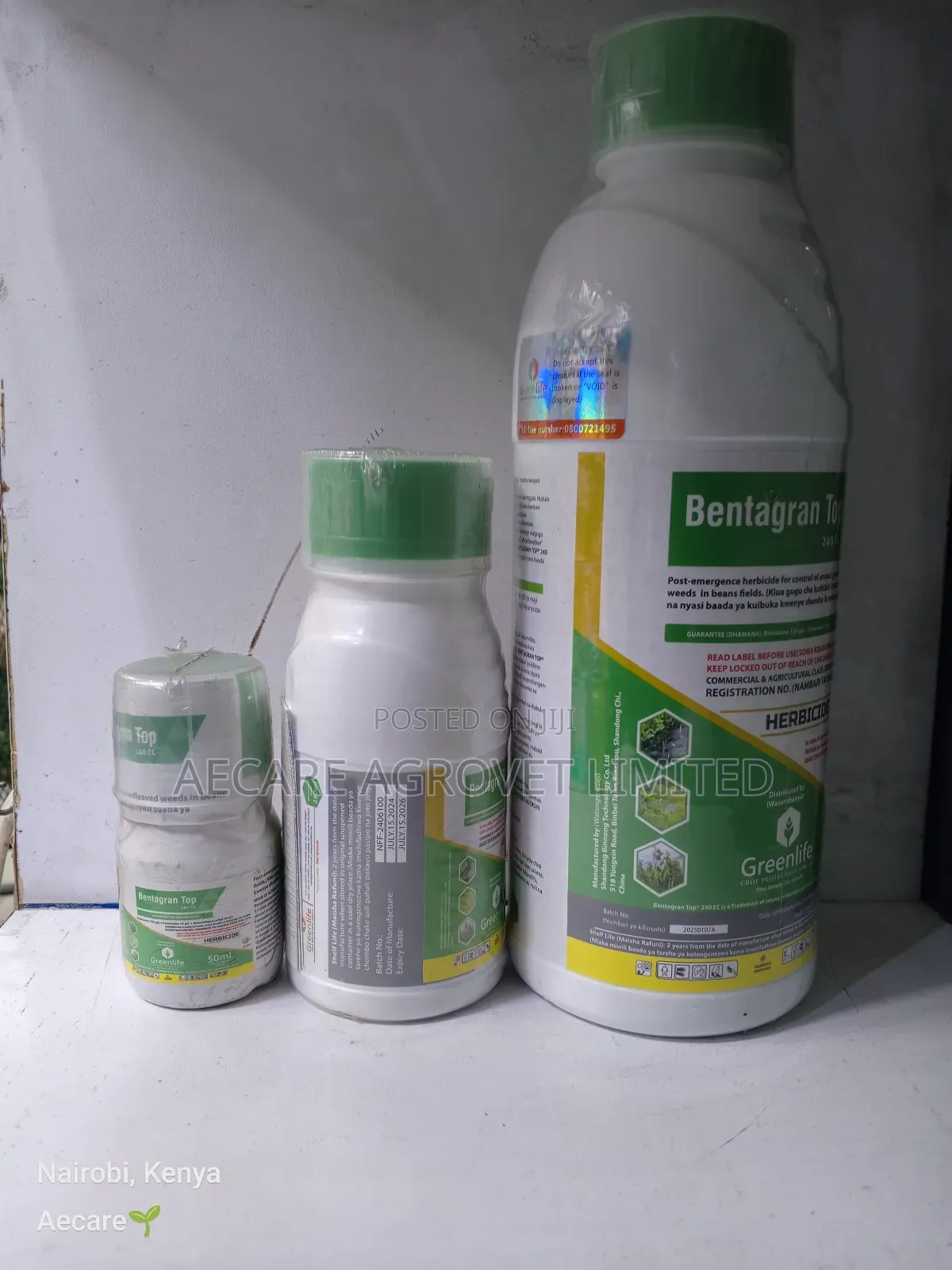 Bentagran Top240ec Herbicide 50ml, 250ml, 1litre