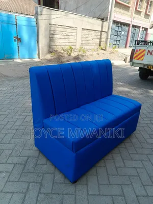 Modern Restaurant Couch or Waiting Couch, Blue 