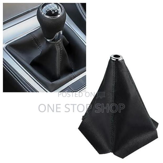 Bright Black Pu Leather Gear Shift Knob