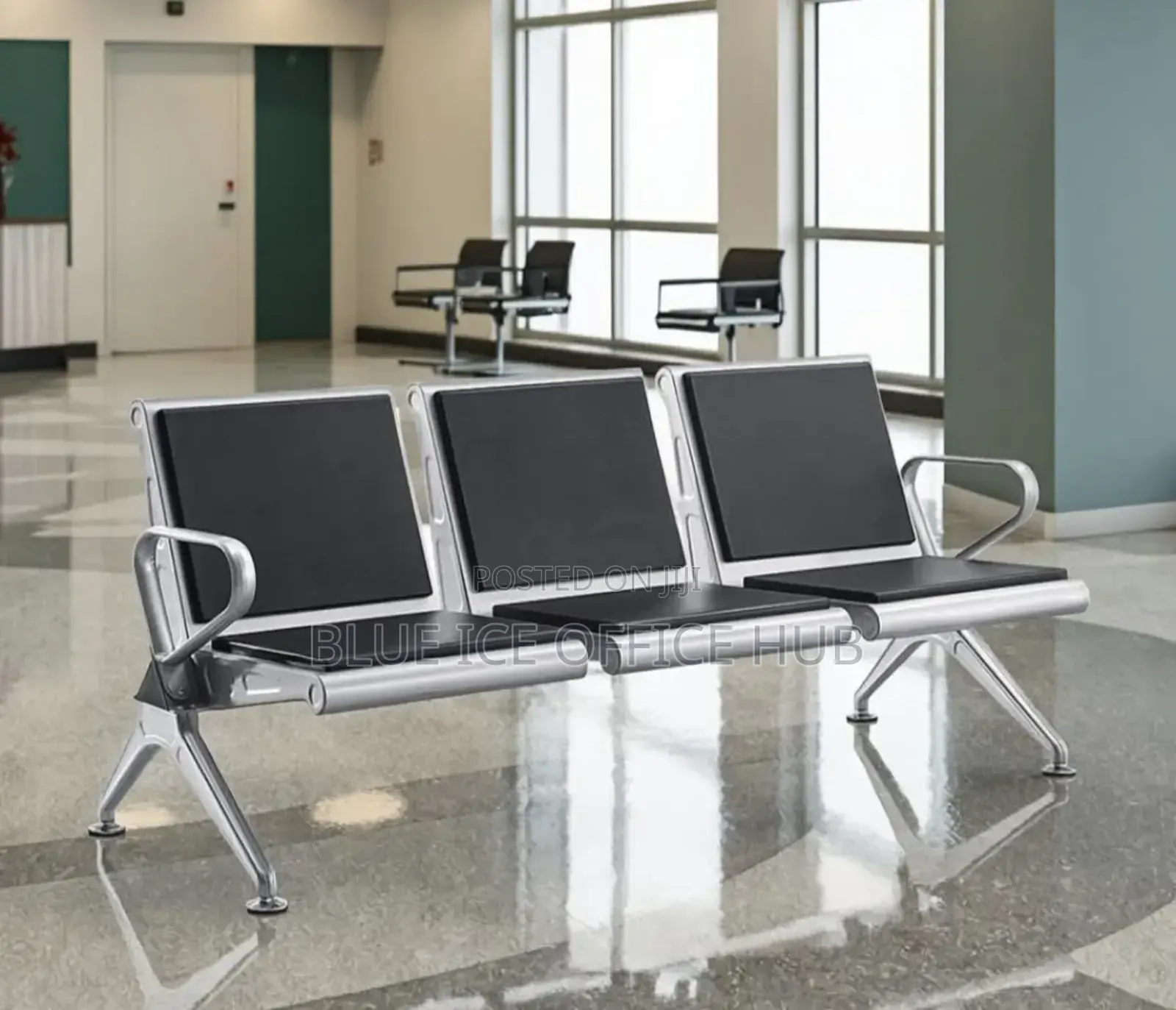 Heavy Duty 3 Seat Waiting Chair