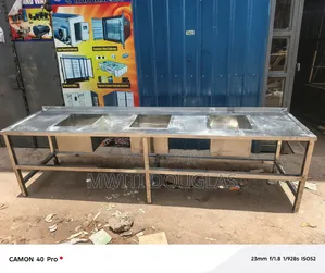 Heavy Duty Commercial Stainless Steel Triple Bowl Sink