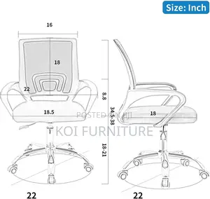 Office Chairs; Clerical Secretarial Mesh Office Seat