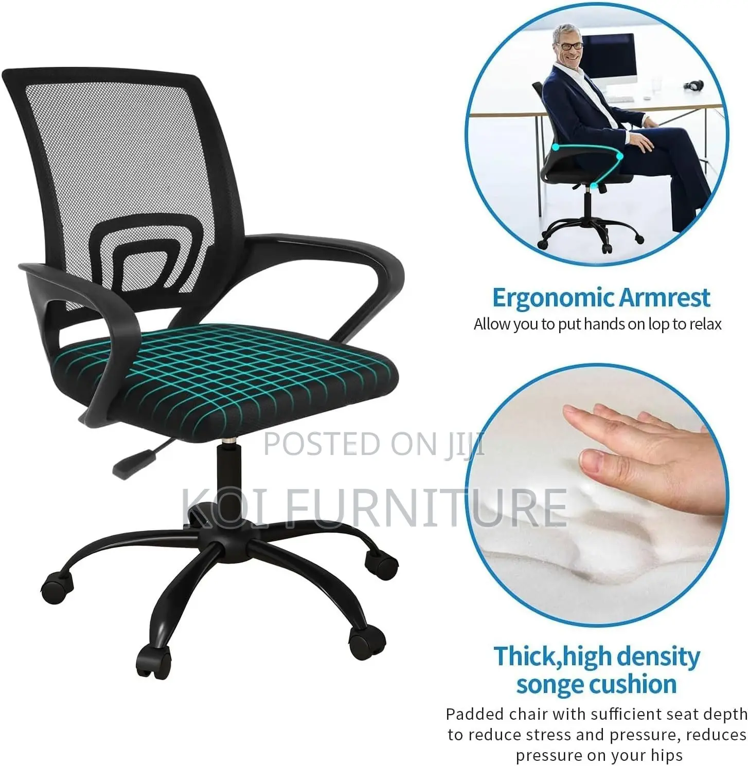 Office Chairs; Clerical Secretarial Mesh Office Seat