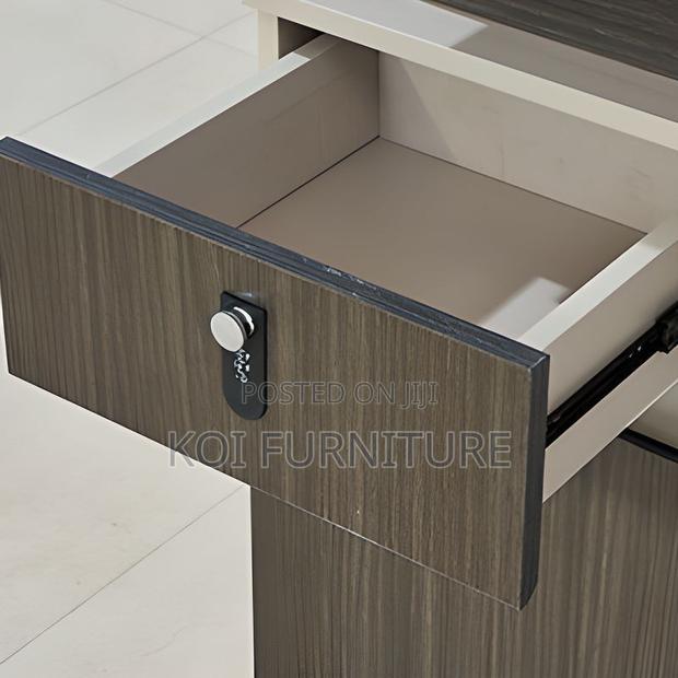 Office Desk; 1.2 Meter Secure Executive Desk With Drawers - thumbnail 4