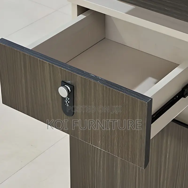 Office Desk; 1.2 Meter Secure Executive Desk With Drawers