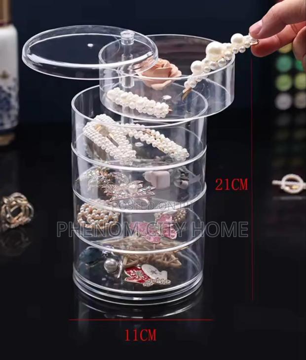 5 Layered Rotating Jewelry Storage Container