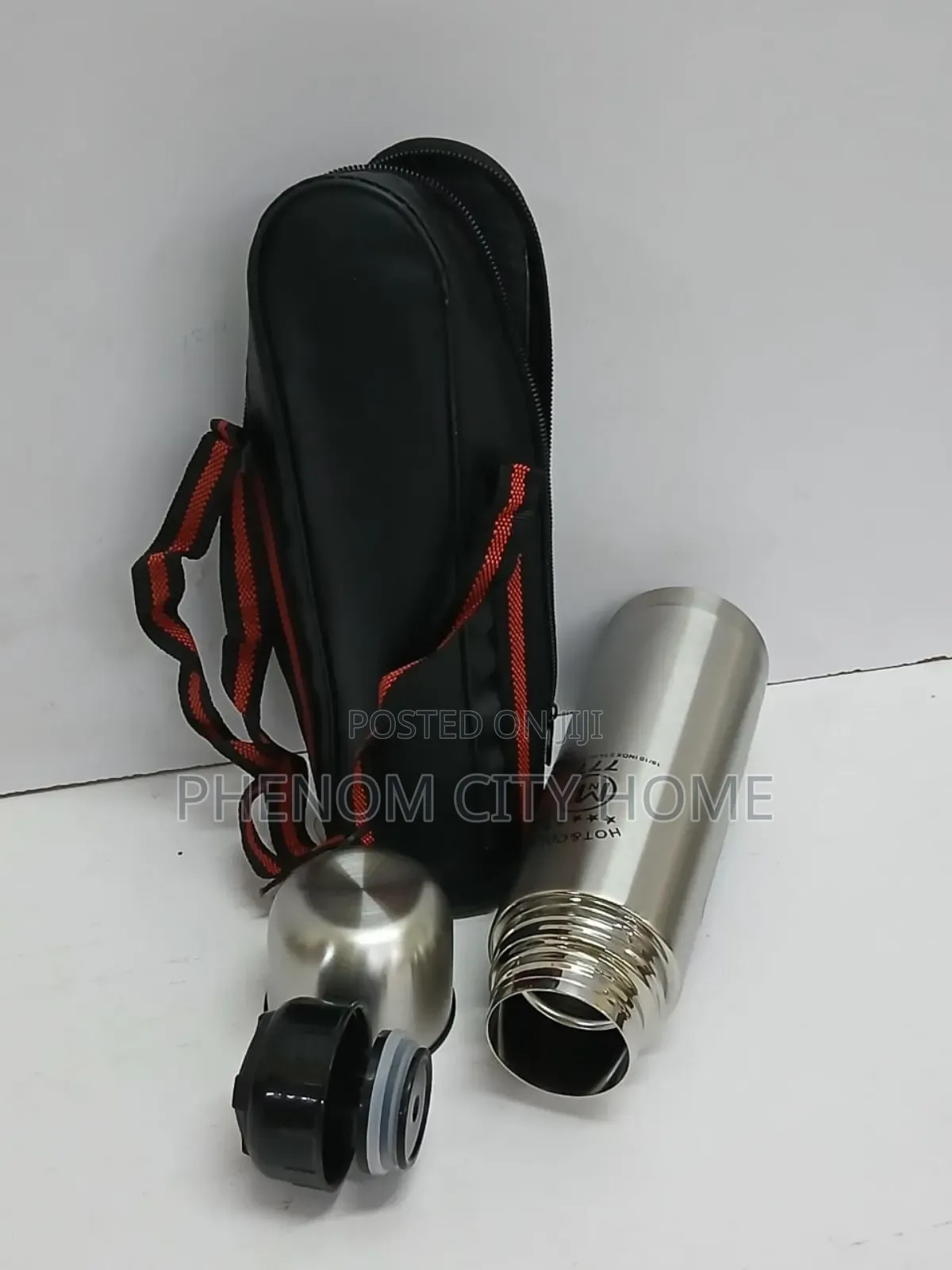 Hot and Cold Stainless Steel Flask With Bag