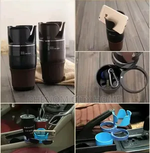Adjustable 5-1 Multifunction Rotating Car Cup Holder