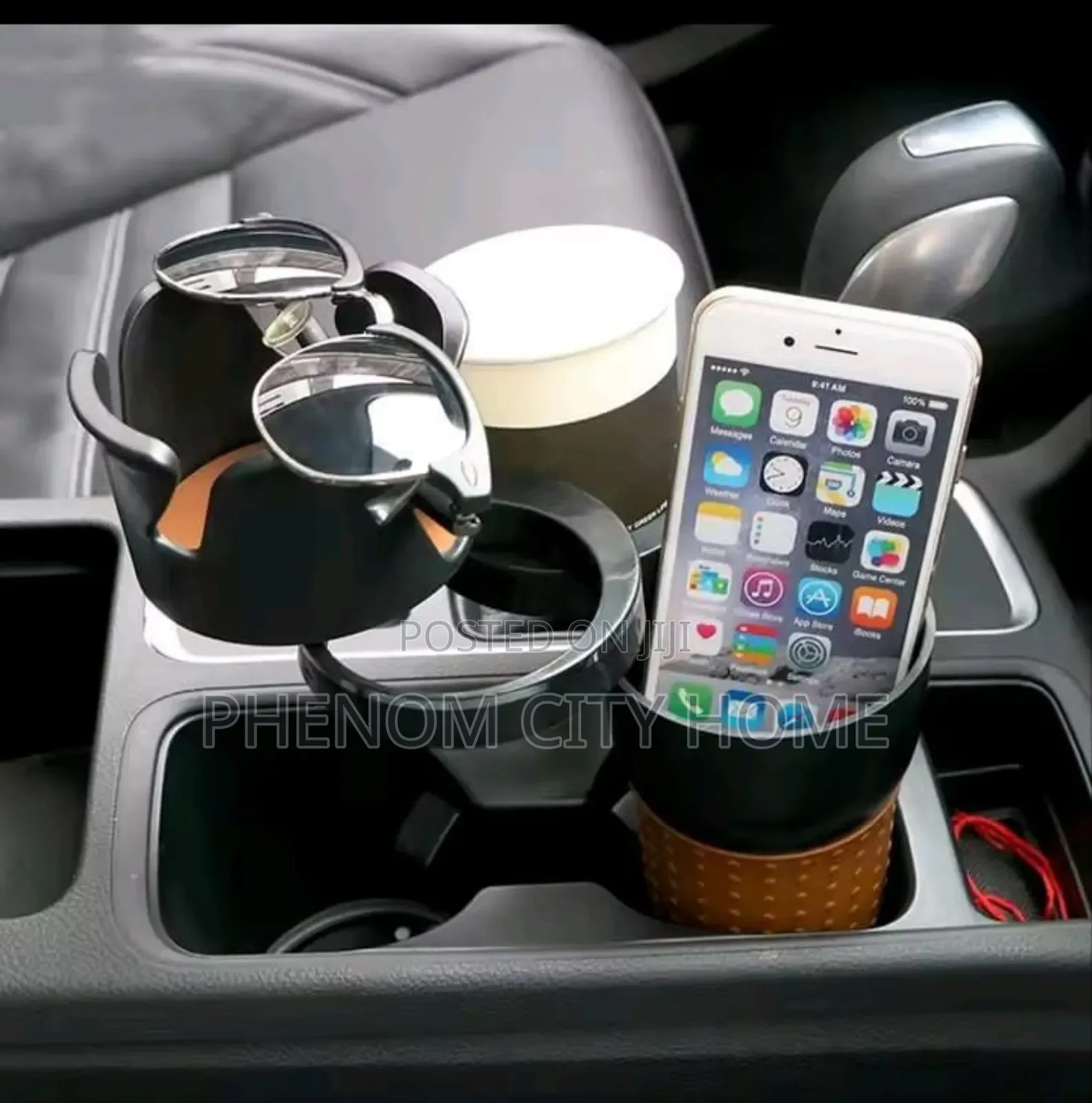 Adjustable 5-1 Multifunction Rotating Car Cup Holder
