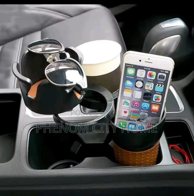 Adjustable 5-1 Multifunction Rotating Car Cup Holder - thumbnail 4