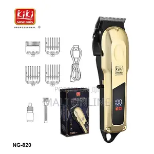 Professional Hair Clipper Cordless Fade Blade Ng-820 Led Display