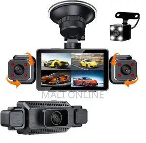 360° Quad Dashboard Camera Front Left Right Rear Recording Wide Angle