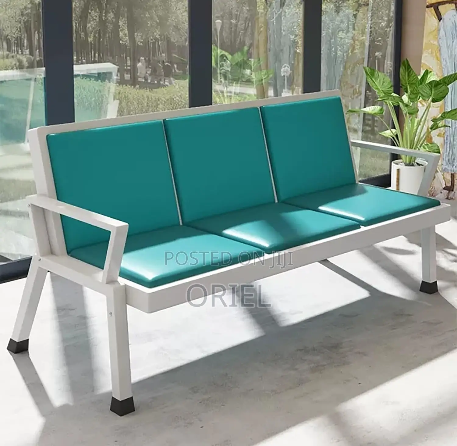 Benches:- 3-Seater Lounge Bench for Office Reception