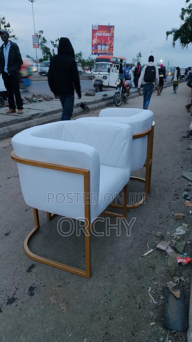 White Leather Manicure Seats/ Salon Seats