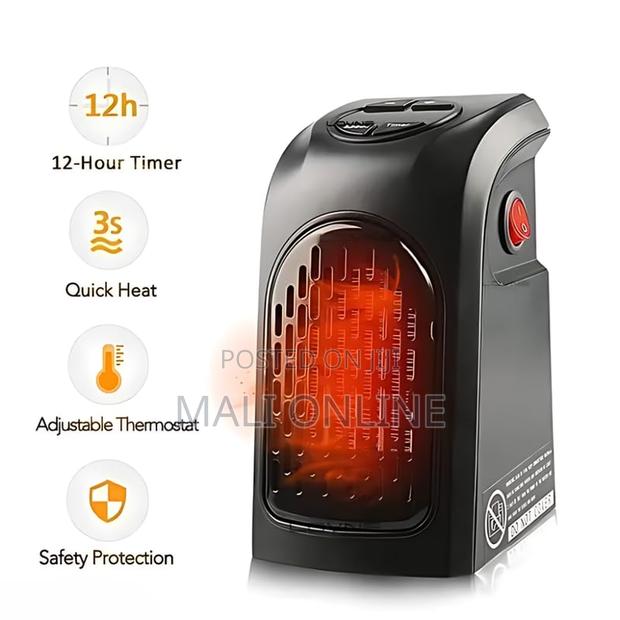Mini Wall Outlet Heater 400w Smart Temp Control Digital Display Warmer - thumbnail 2