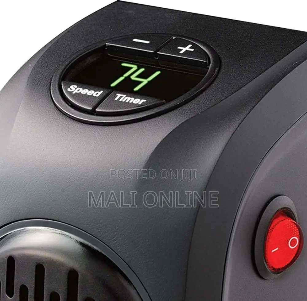 Mini Wall Outlet Heater 400w Smart Temp Control Digital Display Warmer