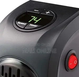 Mini Wall Outlet Heater 400w Smart Temp Control Digital Display Warmer