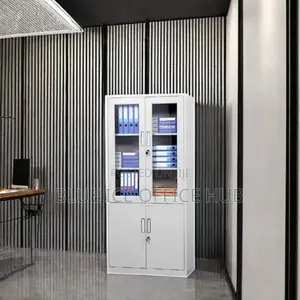 Office Glass Door Storage Cupboard