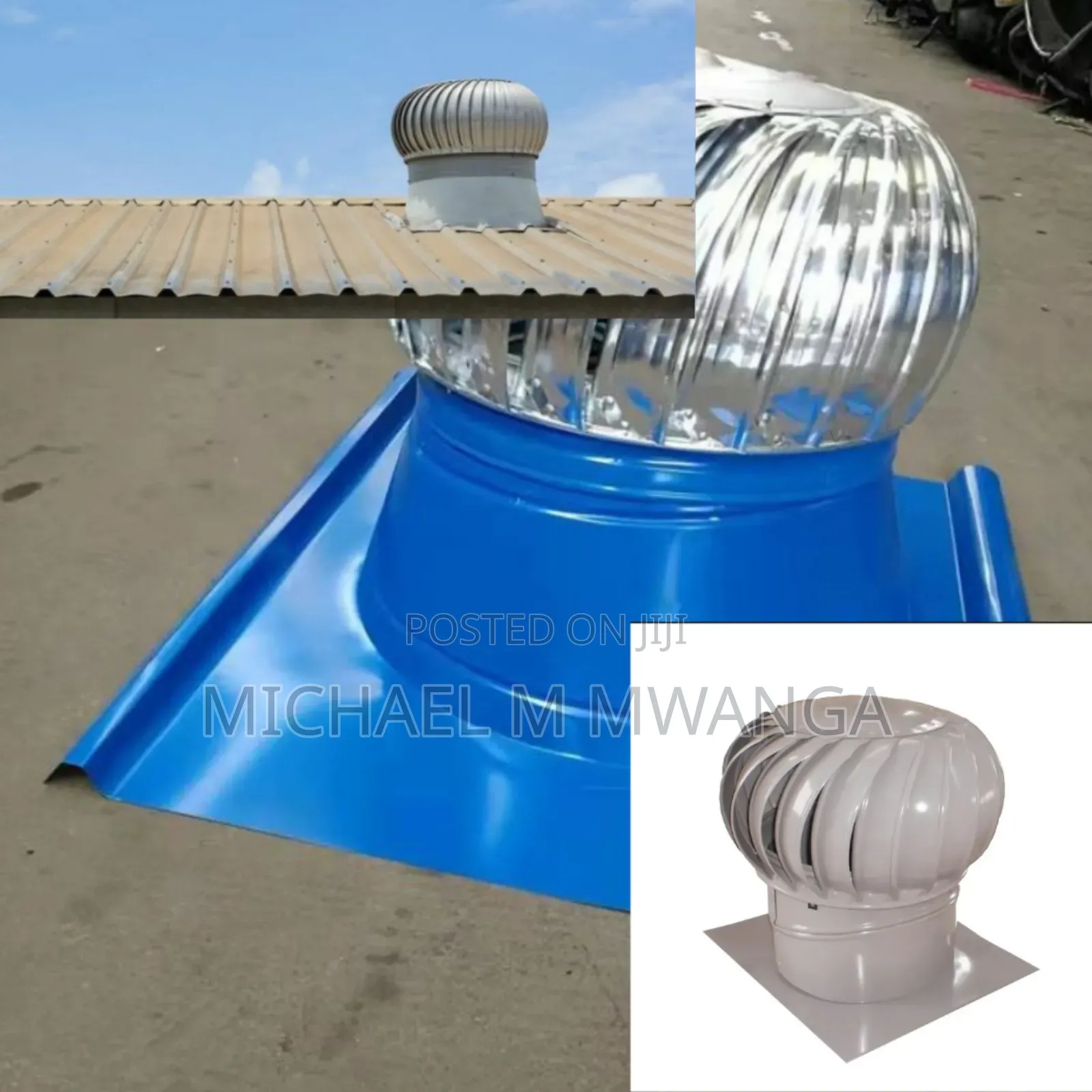 Ventilation Driven 600 Mm Wind Driven Cyclone