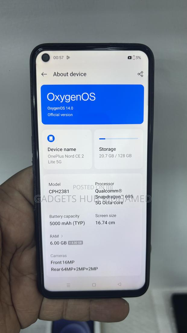 OnePlus Nord CE 2 Lite 5G 128 GB Black - thumbnail 3