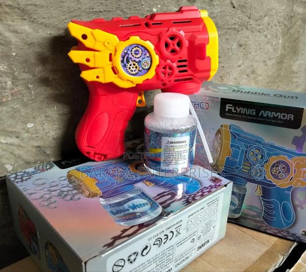 Bubble Gun Battery Operated *Colours;Red, Blue