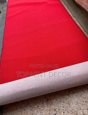 Soft Floors,Loud Comfort Wall to Wall Delta Red 4mm Thick Carpets