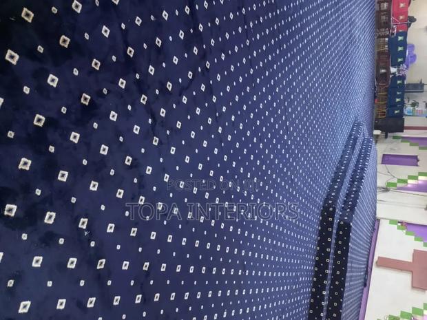 Navy Blue Dotted Quality Executive Floor Wall to Wall Carpets