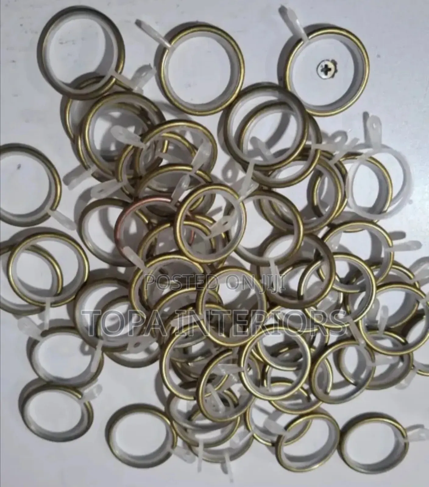 Silent Curtain Rod Accessories Round Metal Curtain Rings