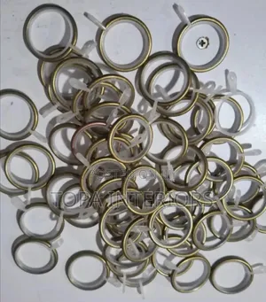 Silent Curtain Rod Accessories Round Metal Curtain Rings