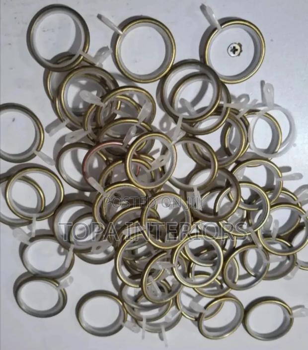Silent Curtain Rod Accessories Round Metal Curtain Rings