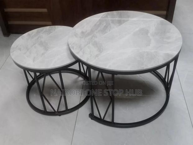 Modern Luxury 2in1 Pure Marble Nesting Tables.
